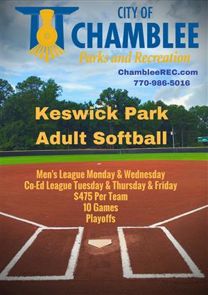 Chamblee Parks and Recreation: Softball (Adult)